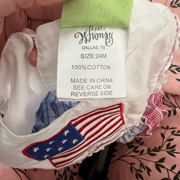 Patriotic Kids One Piece Romper - Picture 3 of 10